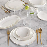 Karaca Streamline Meridian Gold tableware set 59 pieces for 12 people